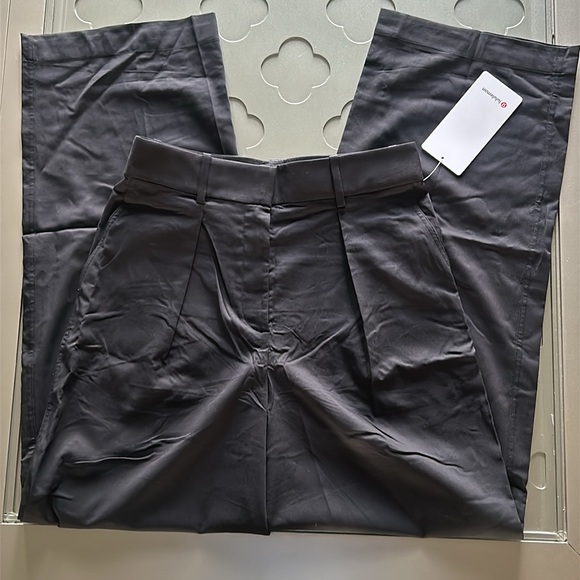🆕 LULULEMON Pleat-Front High-Rise Trouser Black NWT Size 8 - Picture 10 of 16